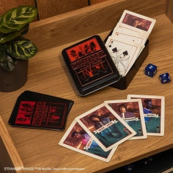 Stranger Things žokeru spēļu kārtis metāla kārbiņā