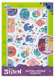 Moxy mirdzošās uzlīmes Stitch – A5 uzlīmju bloks
