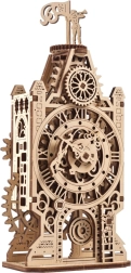 Ugears koka mehāniskā konstruktoru komplekts – pulksteņa tornis