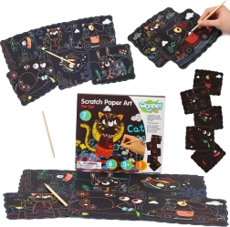 Woopie Art&Fun radošais skrāpējamo attēlu komplekts bērniem, 7 daļas