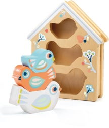 Ievietošanas puzle Putnu būrītis no Djeco