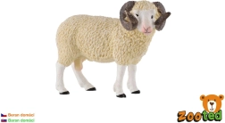 Plastic figure of a domestic ram 9 cm