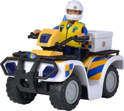 Smoby Fireman Sam Police Quad Bike with Malcolm Figure