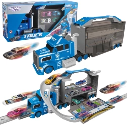 Woopie policijas kravas auto 2in1 – transportieris un sacīkšu trase