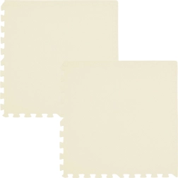 Putas grīdas paliktnis HUMBI 120 × 60 cm, lieli ūdensizturīgi puzļi, krēmkrāsas, 2 gab.