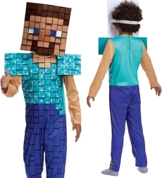Bērnu kostīms Stīvs no Minecraft 127–136 cm (7–8 gadi)