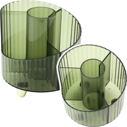 Organizators rakstāmpiederumiem, caurspīdīgs zaļš