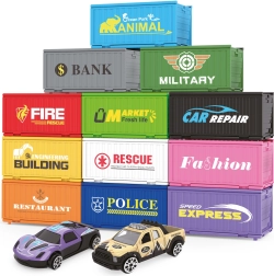 Konteineru pilsēta ar 6 konteineriem