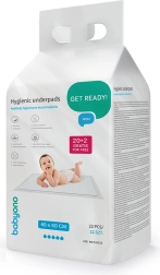 Hygienic changing pads BABYONO 40 × 60 cm, 22 pcs