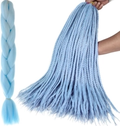 Sintētiskie mati bizes iepīšanai – 1 gabals – Zila