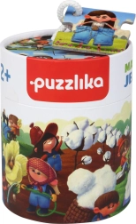 Puzzlika džinsu ražošana – izglītojoša stāstu puzle bērniem, 15 detaļas