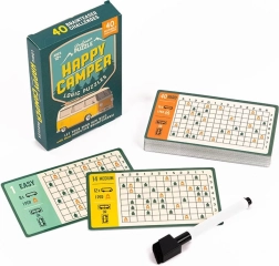 Profesor Puzzle Happy Camper loģiskās mīklas – atkārtoti lietojamu kāršu komplekts