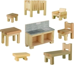Miniatūras koka mēbeles CREATIVE KITS