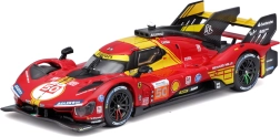 Bburago Ferrari 499P metāla modelis 1:43 – 24H Le Mans 2024 uzvarētājs aizsargkastē