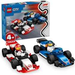 LEGO City 60464 F1 Williams Racing un Haas F1 sacīkšu auto