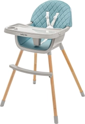 Bērnu barošanas krēsliņš Baby Mix Freja koka, klusināti zaļš