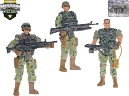 Karavīru komplekts Mission Control 10 cm – 3 figūriņas ar ieročiem