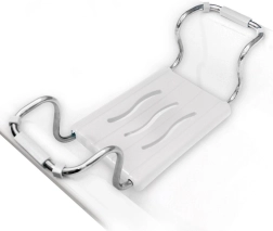 Vannas sēdeklis ar regulējamu platumu 42,5–65 cm, kravnesība 120 kg