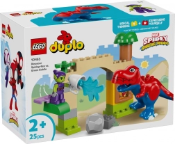 LEGO DUPLO Marvel Spidey-Rex pret Green Goblin – būvēšanas komplekts pašiem mazākajiem