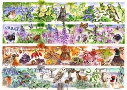 PUZZLE TREFL Premium Plus Tea Time: Četri gadalaiki 1000 gab.