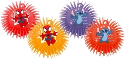 Pūkaina gumijas bumba 230 mm – SPIDEY un STITCH (motīvu miks)