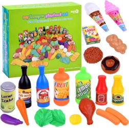 Play Food Set for Children's Kitchen, 120 Pieces