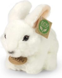 Plush white rabbit 18 cm ECO-FRIENDLY
