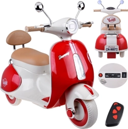Classic Kids’ Electric Scooter in Vintage Style – Red