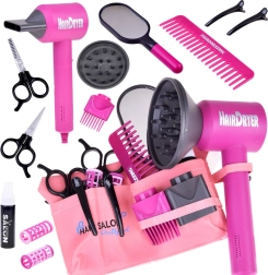 Friziera komplekts mazajām stilistēm ar piederumiem