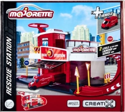 Majorette Creatix garāža – glābšanas stacija ar transportlīdzekli