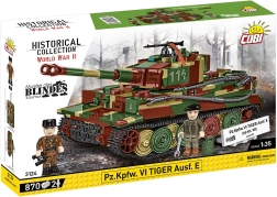 Konstruktors COBI Pz.Kpfw. VI Tiger Ausf. E – tanks mērogā 1:35, 870 detaļas