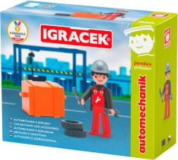 Efko Igráček Profession: Car Mechanic – articulated figure with accessories