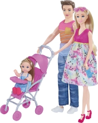 Grūtniece lelle ar ģimeni 30 cm