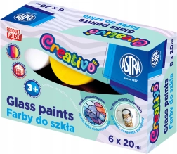 Krāsas stiklam ASTRA CREATIVO 6×20 ml
