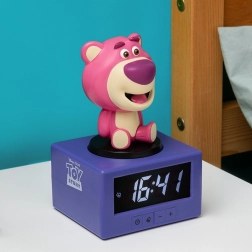 Gaismojošs galda modinātājs ar lācīti Lotso