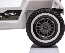 Bērnu elektriskais auto Mountain Off-Road balts