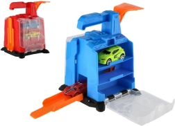 Plastmasas garāža ar palaišanas mehānismu un 2 mašīnītēm