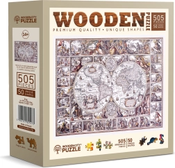 Koka puzle WOODEN CITY Atklājumu laikmeta karte 505 detaļas