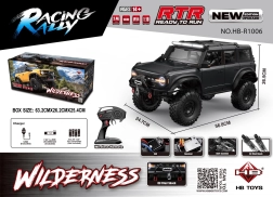 RC auto WILDERNESS 1:10, melns, ūdensizturīgs, LED apgaismojums