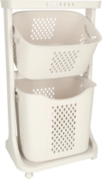 Divstāvu pārvietojams veļas un rotaļlietu organizators