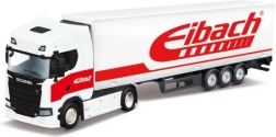 Bburago 1:43 mēroga metāla kravas auto modelis Scania 770 S ar piekabi – Eibach
