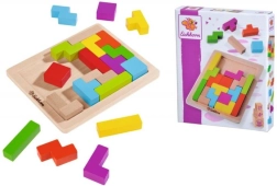 Wooden Skill Game – Shape Assembly, 20 Blocks