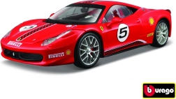 Metāla auto modelis Ferrari 458 Challenge 1:24 sarkans