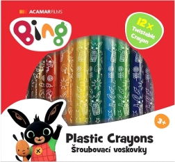 Izskrūvējamas vaska krītiņi BING, komplekts 12 gab.