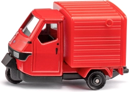 Siku Super Piaggio Ape 50 1:55 metāla modelis ar atveramu kravas kasti