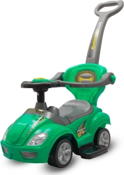 BABY MIX Mega Car 3-in-1 Toddler Ride-On with Push Handle – Green