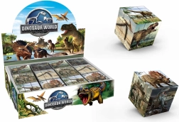 Attēlu galvaslauzis Kubiņš Dinozauri 5,7 cm