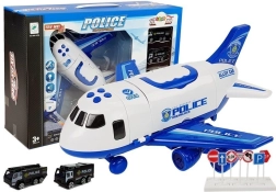 Salokāma policijas transporta lidmašīna 1:64 ar gaismām un skaņām