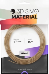 Filaments wood pro 3D drukai un 3D pildspalvām, brūns 1,75 mm, 15 m