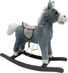 Rocking Horse with Sounds 74 cm Grey
